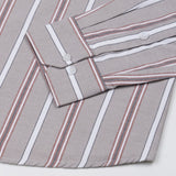 Hammel Beige Stripe Button Down Oxford Cotton Shirt - John Ellies