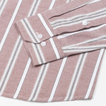 Hammel Red Stripe Button Down Oxford Cotton Shirt - John Ellies