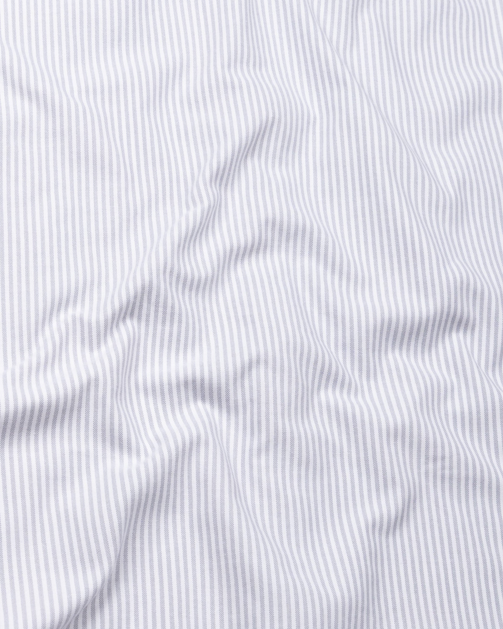 Palnoss Grey Stripe Button Down Oxford Cotton Shirt - John Ellies