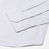 Palnoss Grey Stripe Button Down Oxford Cotton Shirt - John Ellies