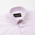 Palnoss Pink Stripe Button Down Oxford Cotton Shirt - John Ellies