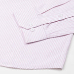 Palnoss Pink Stripe Button Down Oxford Cotton Shirt - John Ellies