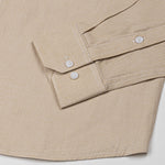 Fuanto Brown Textured Cutaway Cotton Shirt - John Ellies