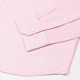 Fuanto Pink Textured Cutaway Cotton Shirt - John Ellies