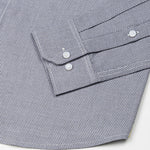 Fuanto Grey Textured Cutaway Cotton Shirt - John Ellies