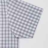 Garet Grey Check Half Sleeve Cotton Shirt - John Ellies