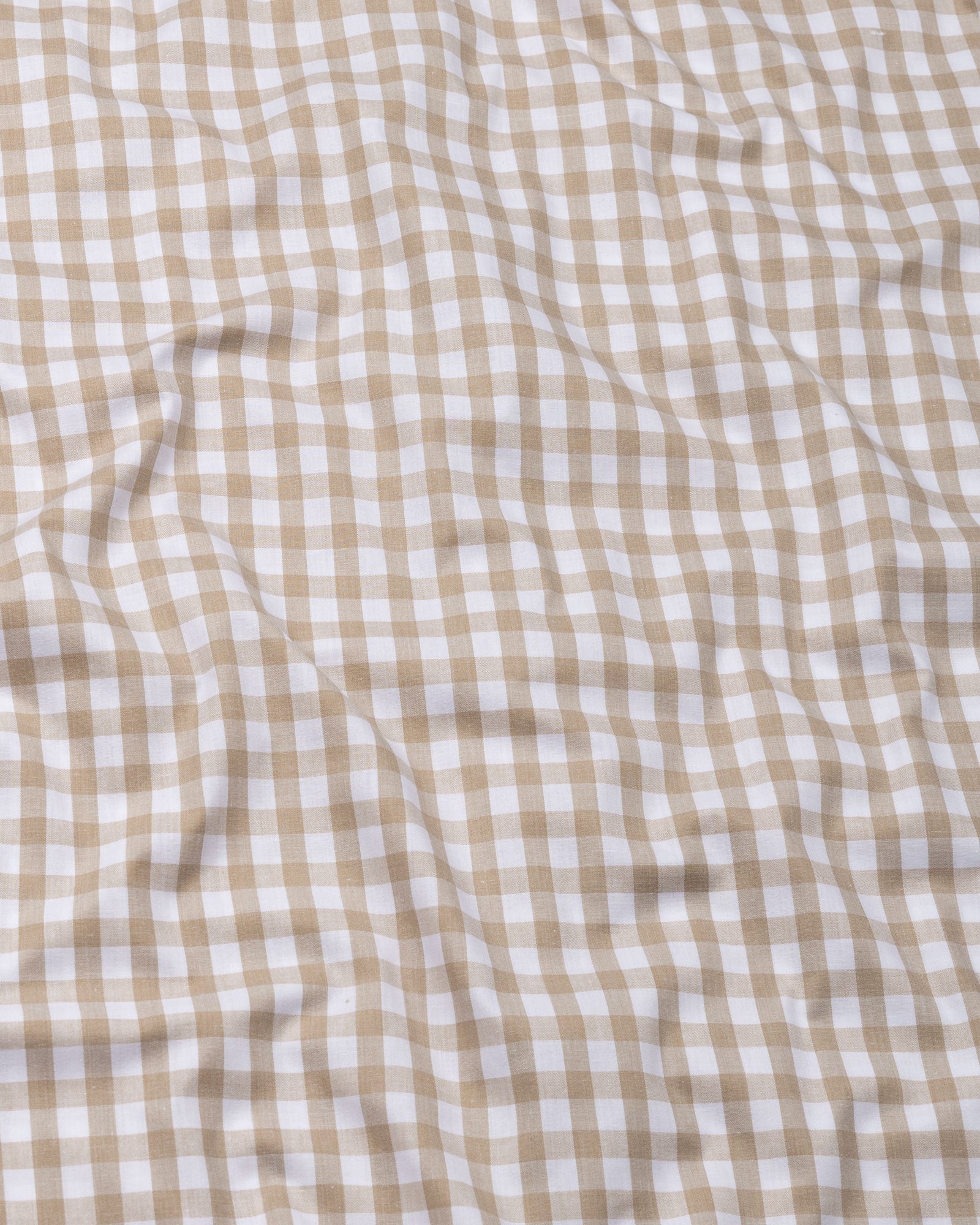 Garet Brown Check Half Sleeve Cotton Shirt - John Ellies