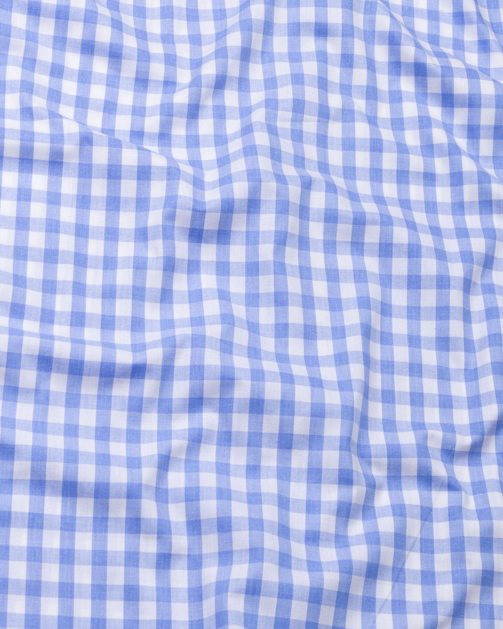 Garet Blue Check Half Sleeve Cotton Shirt - John Ellies