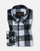 Plix Green Check Button Down Linen Shirt
