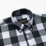 Plix Green Check Button Down Linen Shirt - John Ellies