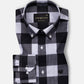 Plix Black Check Button Down Linen Shirt - John Ellies
