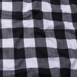 Plix Black Check Button Down Linen Shirt - John Ellies