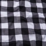 Plix Black Check Button Down Linen Shirt - John Ellies