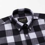 Plix Black Check Button Down Linen Shirt - John Ellies