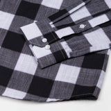 Plix Black Check Button Down Linen Shirt - John Ellies