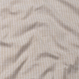 Haba Brown Stripes Button Down Linen Shirt - John Ellies