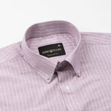 Haba Purple Stripes Button Down Linen Shirt - John Ellies