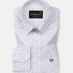Leeds Silver Cotton Printed Shirt - John Ellies