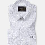 Leeds Silver Cotton Printed Shirt - John Ellies