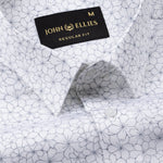 Leeds Silver Cotton Printed Shirt - John Ellies