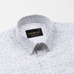 Leeds Silver Cotton Printed Shirt - John Ellies