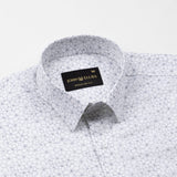 Leeds Silver Cotton Printed Shirt - John Ellies