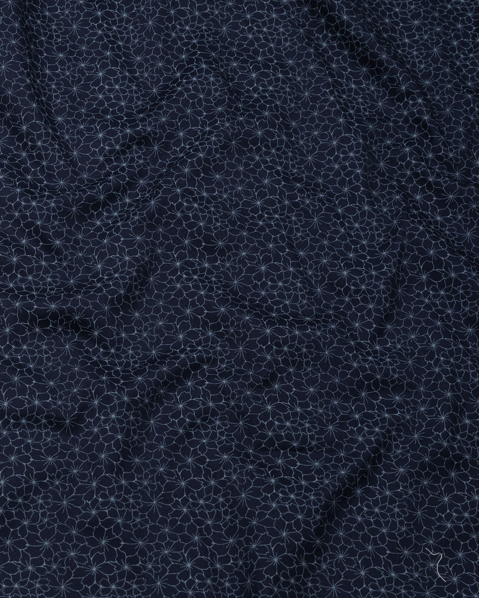 Leeds Navy Blue Cotton Printed Shirt - John Ellies