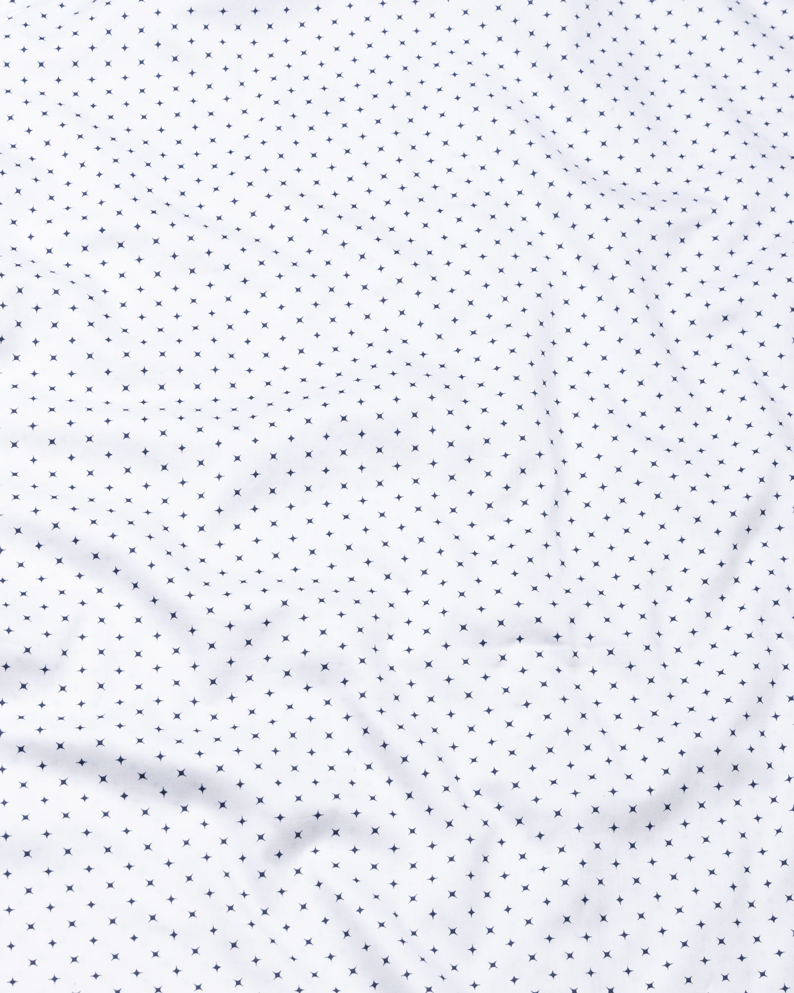 Leeds White Cotton Micro Printed Shirt - John Ellies