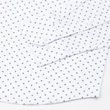 Leeds White Cotton Micro Printed Shirt - John Ellies
