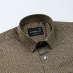 Leeds Brown Cotton Printed Shirt - John Ellies