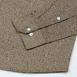 Leeds Brown Cotton Printed Shirt - John Ellies