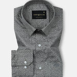 Leeds Grey Cotton Printed Shirt - John Ellies