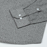Leeds Grey Cotton Printed Shirt - John Ellies