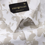 Gazan Cream Cotton Printed Shirt - John Ellies
