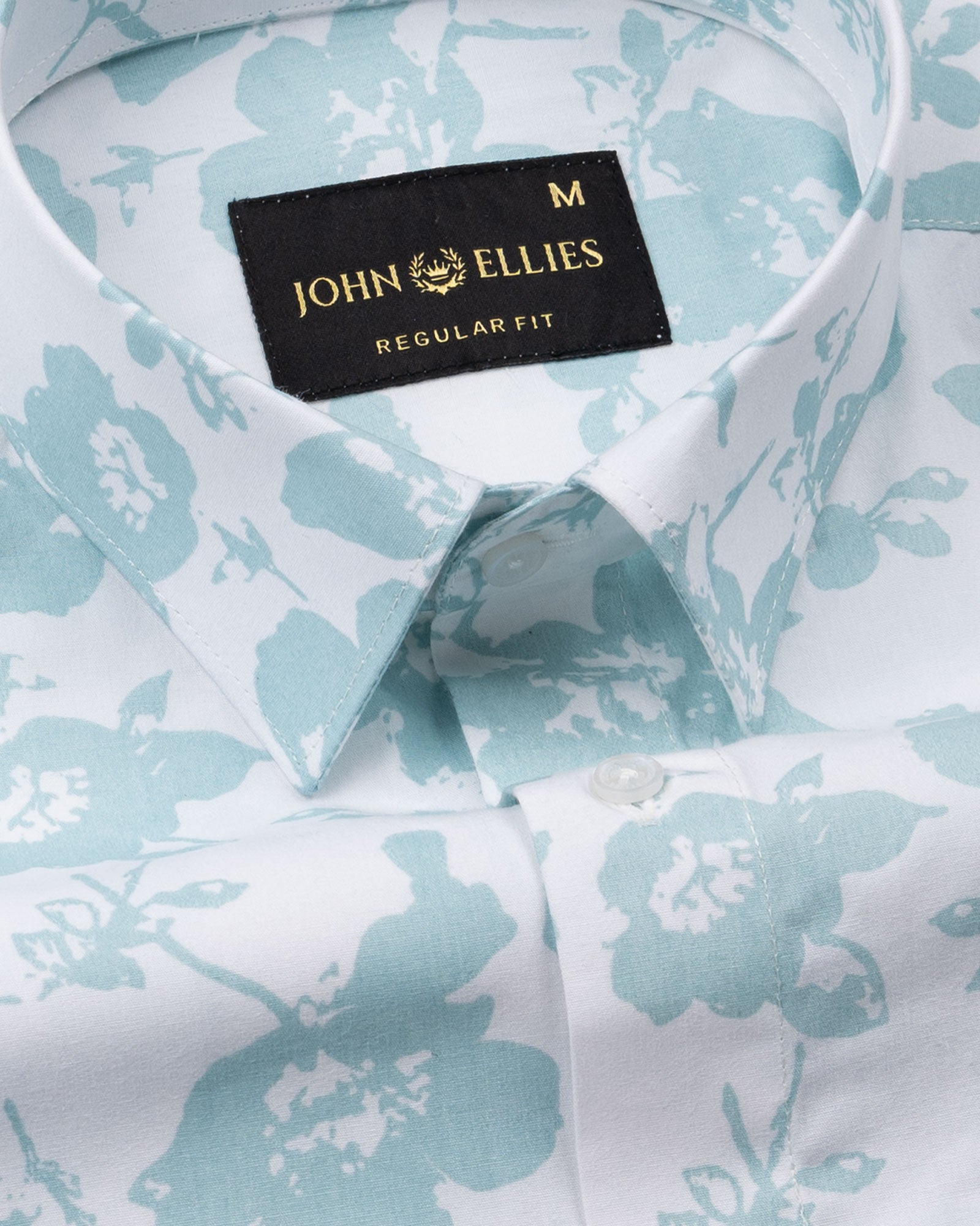Gazan Blue Cotton Printed Shirt - John Ellies