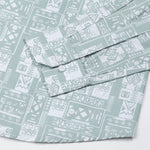 Gazan Olive Cotton Geometric Printed Shirt - John Ellies