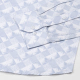 Gazan Steel Blue Cotton Printed Shirt - John Ellies