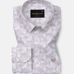 Gazan Beige Cotton Printed Shirt - John Ellies