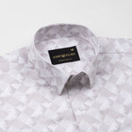 Gazan Beige Cotton Printed Shirt - John Ellies