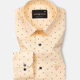 Leeds Orange Cotton Printed Shirt - John Ellies