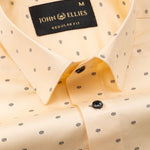 Leeds Orange Cotton Printed Shirt - John Ellies