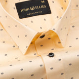 Leeds Orange Cotton Printed Shirt - John Ellies