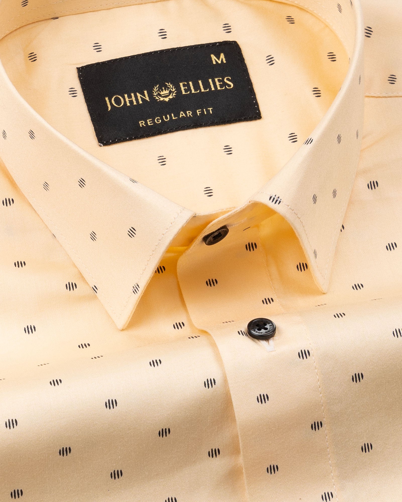 Leeds Orange Cotton Printed Shirt - John Ellies