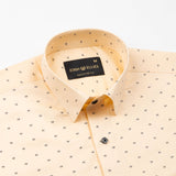 Leeds Orange Cotton Printed Shirt - John Ellies