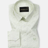 Leeds Lime Cotton Printed Shirt - John Ellies