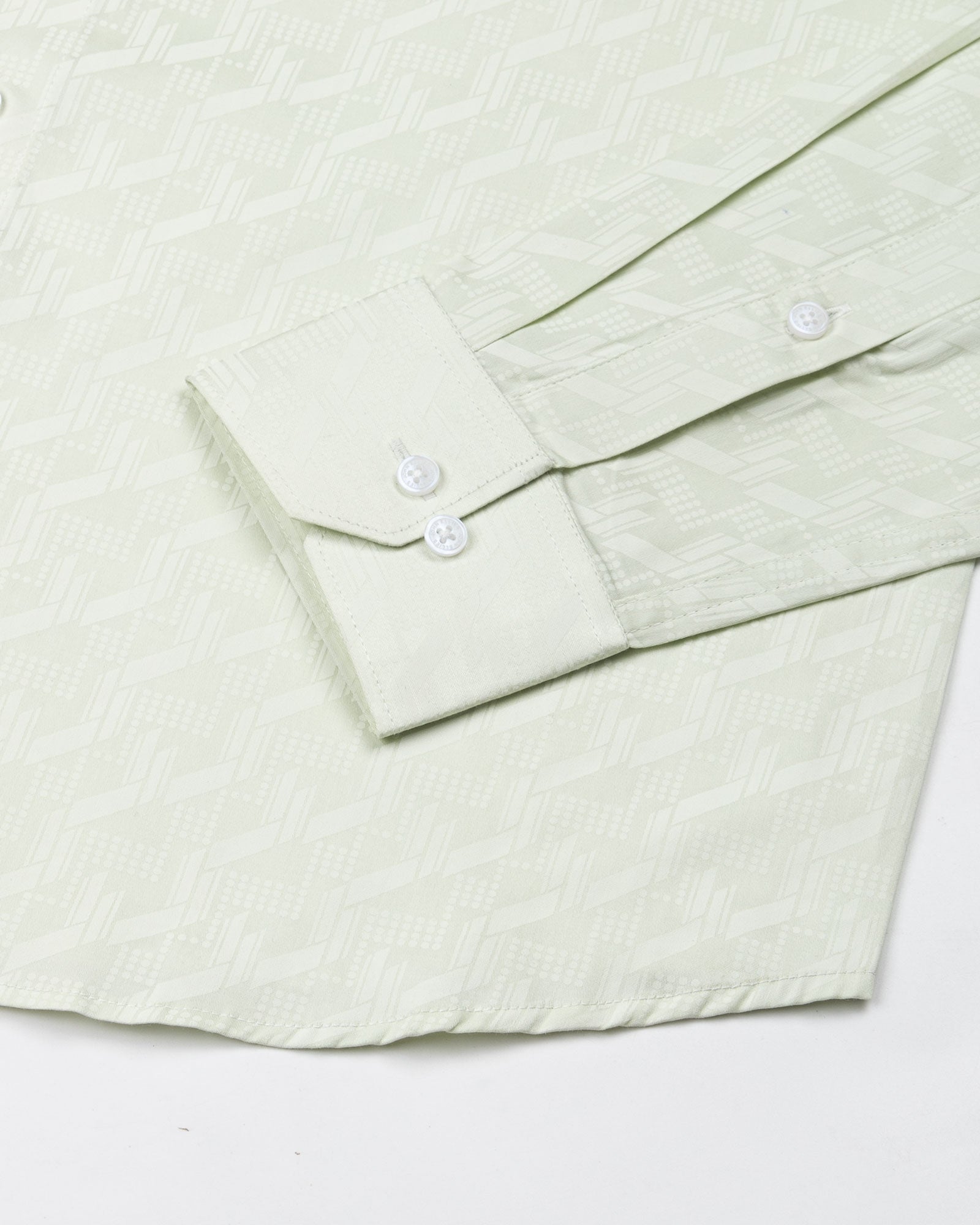 Leeds Lime Cotton Printed Shirt - John Ellies