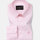 Leeds Pink Cotton Printed Shirt - John Ellies