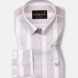 Zaretti Pink Stripe Cotton Shirt - John Ellies