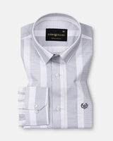 Zaretti Grey Stripe Cotton Shirt