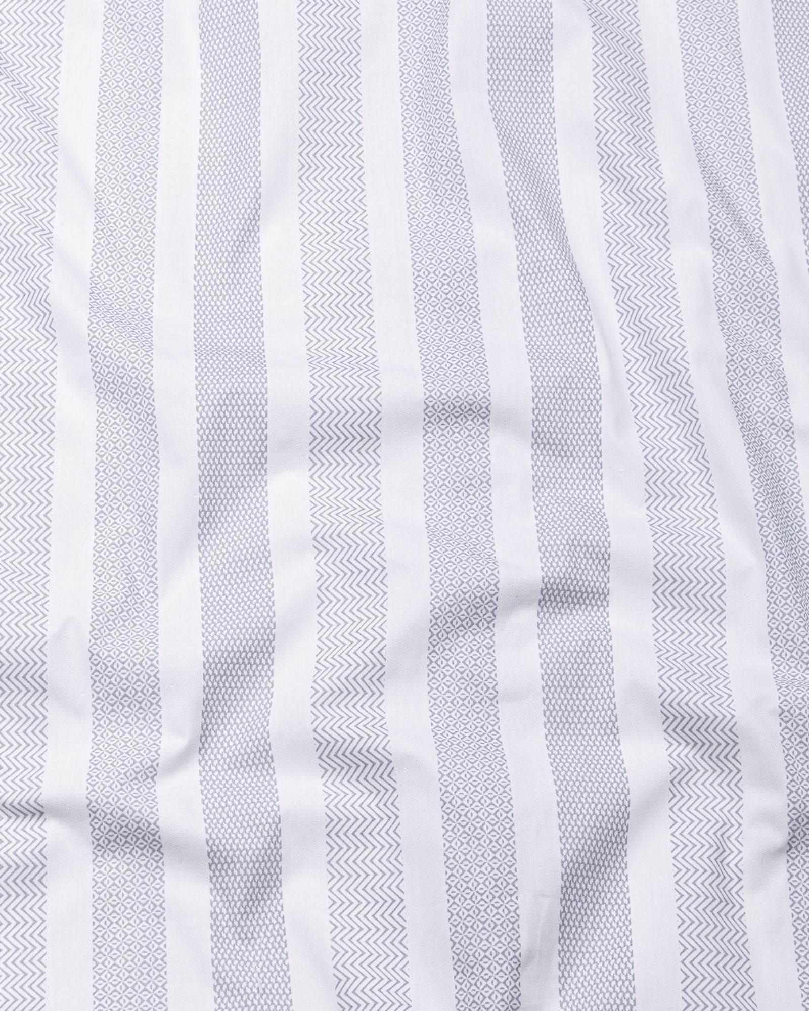 Zaretti Grey Stripe Cotton Shirt - John Ellies